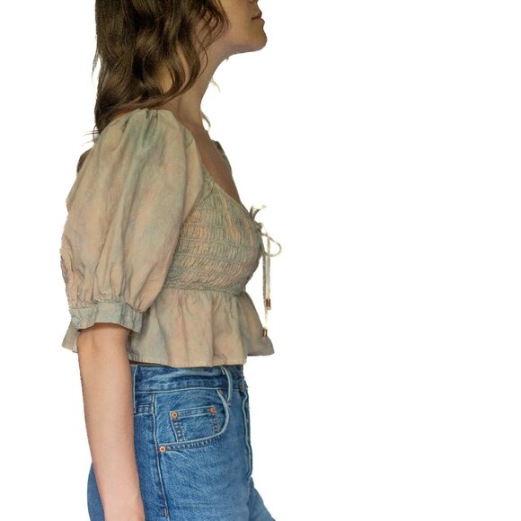 Free People • Small • Blouse • Pink w/ Blue - Picture 7 of 13